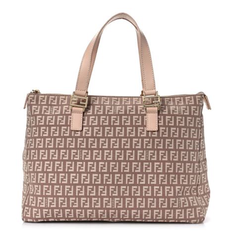 fendi tote zucchini pink|FENDI Zucchino Shopper Tote Pink 1256498 .